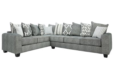 Image for AXEL STONEWASH BLACK 2 PIECE SECTIONAL