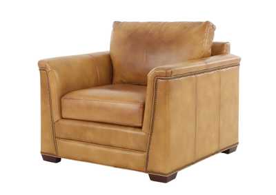 VENETIAN COGNAC LEATHER CHAIR,MNDY
