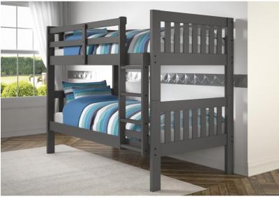 EXPEDITION DARK GREY TWIN/TWIN BUNKBED,DONC