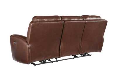 MOMENTUM MAHOGANY LEATHER 2P POWER SOFA,ASHLEY FURNITURE INC.