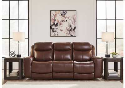 MOMENTUM MAHOGANY LEATHER 2P POWER SOFA,ASHLEY FURNITURE INC.