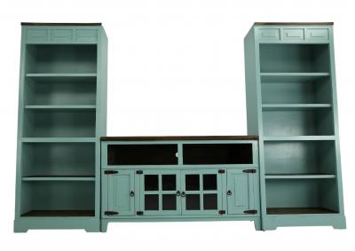 Image for LAWMAN TURQUOISE 60" 3 PIECE WALL UNIT