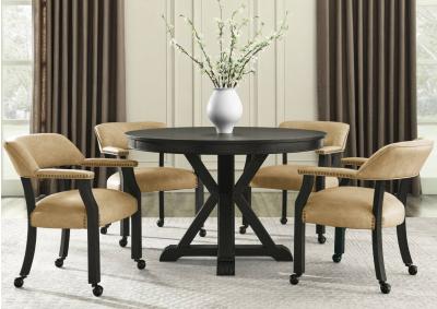 RYLIE BLACK DINING TABLE,STEVE SILVER COMPANY