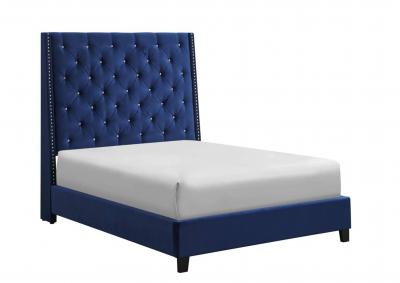 Image for CHANTILLY ROYAL BLUE QUEEN BED