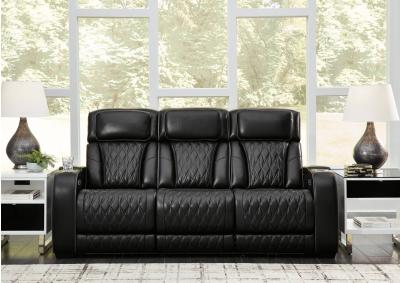 BOYINGTON BLACK P3 POWER SOFA WITH MASSAGE, HEAT, AND LED LIGHTING,ASHLEY FURNITURE INC.