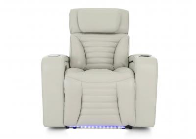 CALLIX FOG LEATHER P2 POWER RECLINER WITH LIGHTS