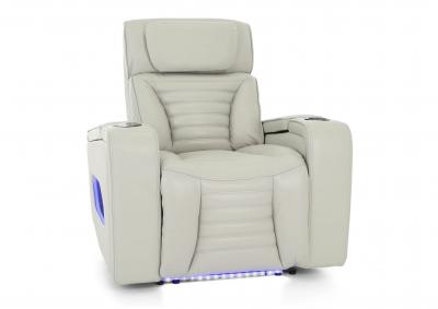 CALLIX FOG LEATHER P2 POWER RECLINER WITH LIGHTS,CHEERS