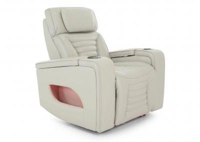 CALLIX FOG LEATHER P2 POWER RECLINER WITH LIGHTS,CHEERS