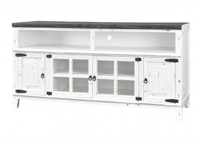 Image for LAWMAN  WHITE/WEATHERED 72" MEDIA CONSOLE
