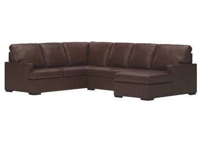 Image for MODERN DAY COFFEE LEATHER 3 PIECE SECTIONAL