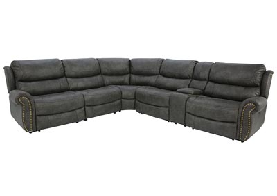 Image for ALAMEDA STEEL 6 PIECE POWER SECTIONAL