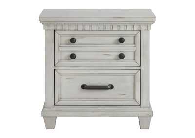 MCCOY ANTIQUE WHITE NIGHTSTAND,ELEMENTS INTERNATIONAL GROUP, LLC