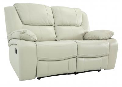 EASTON STONE LEATHER RECLINING LOVESEAT,CHEERS