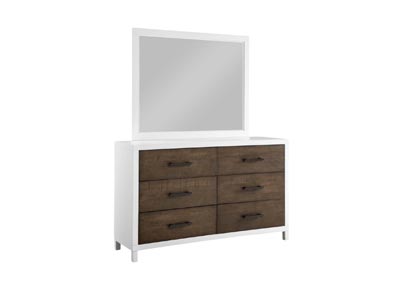 Image for DAUGHTREY WHITE DRESSER AND MIRROR