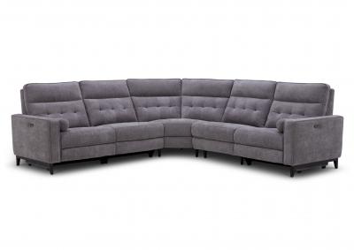 Image for ELLIOT PEWTER 5 PIECE POWER SECTIONAL