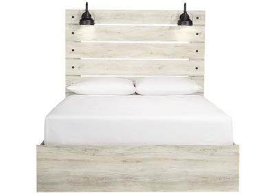 CAMBECK QUEEN PANEL BED WITH LIGHTS