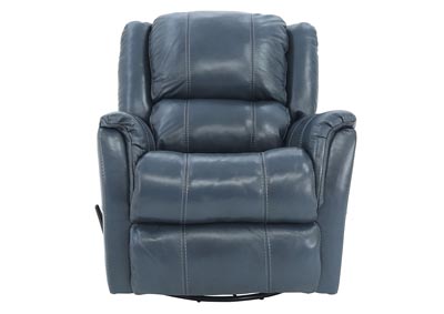Image for BRYCE OCEAN LEATHER SWIVEL GLIDER RECLINER