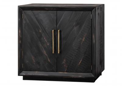 Image for ASHBURY 2 DOOR SANDED BLACK CONSOLE