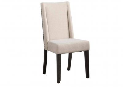 NAPA DARK UPHOLSTERED SIDE CHAIR,STEVE SILVER COMPANY