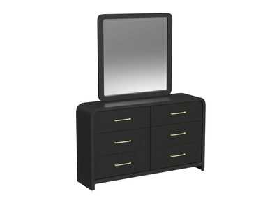 RIDGEMONT BLACK DRESSER AND MIRROR,ELEMENTS INTERNATIONAL GROUP, LLC
