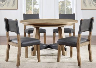 Image for AUBREY ROUND 5 PIECE DINING SET