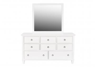 TAMARACK WHITE DRESSER AND MIRROR