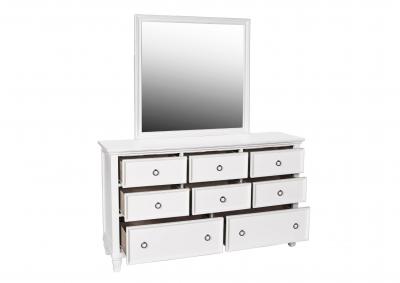 TAMARACK WHITE DRESSER AND MIRROR,NEW CLASSIC HOME FURNISHING II