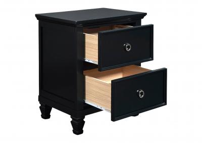 TAMARACK BLACK NIGHTSTAND,NEW CLASSIC HOME FURNISHING II