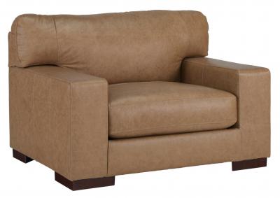 LOMBARDIA TUMBLEWEED LEATHER OVERSIZED CHAIR,ASHLEY FURNITURE INC.