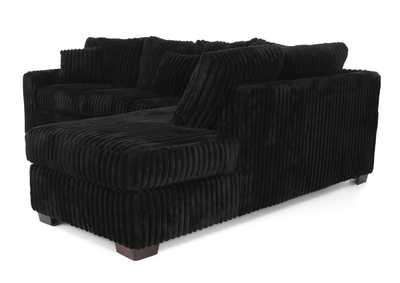 RANGER BLACK 2 PIECE SECTIONAL,FURZ