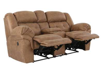HAYGEN ALMOND RECLINING LOVESEAT WITH CONSOLE,HOMESTRETCH