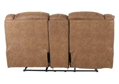 HAYGEN ALMOND RECLINING LOVESEAT WITH CONSOLE,HOMESTRETCH