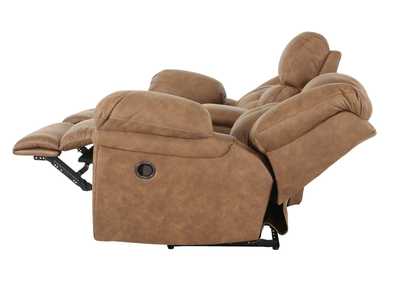 HAYGEN ALMOND RECLINING LOVESEAT WITH CONSOLE,HOMESTRETCH