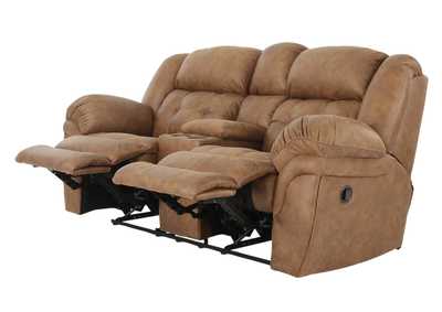 HAYGEN ALMOND RECLINING LOVESEAT WITH CONSOLE,HOMESTRETCH