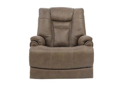 Image for MARLEY POWER LIGHT BROWN RECLINER