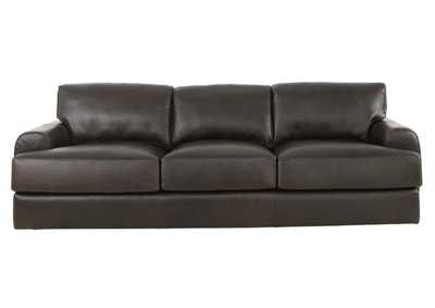 Image for CAMEROON BROWN LEATHER SOFA