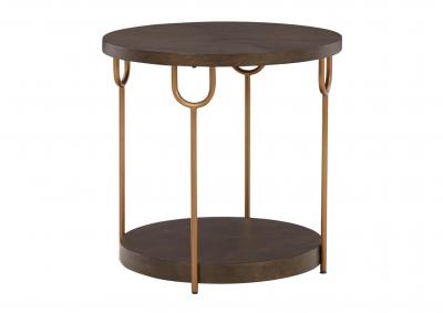 BRAZBURN ROUND END TABLE,ASHLEY FURNITURE INC.