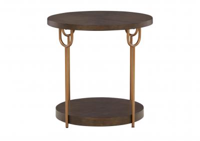 BRAZBURN ROUND END TABLE,ASHLEY FURNITURE INC.