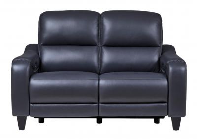 MERCOMATIC OCEAN LEATHER 2P POWER RECLINING LOVESEAT