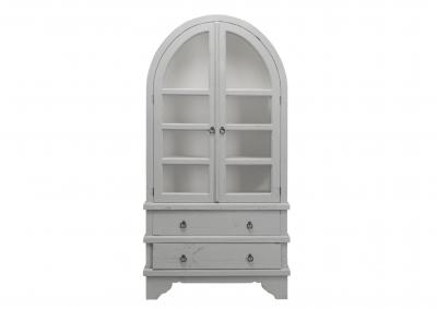 Image for VITO GREY/WHITE DISPLAY CABINET