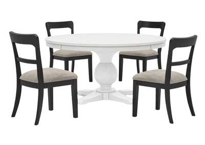 Image for CHADWORTH WHITE 5 PIECE DINING SET