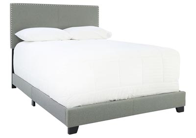 ERIN GREY FULL BED WITH NAILHEAD ACCENTS,CROWN MARK INT.