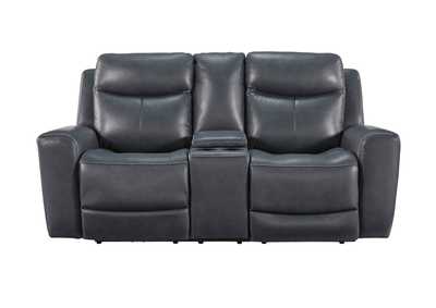 Image for MOMENTUM ADMIRAL LEATHER 2P POWER CONSOLE LOVESEAT