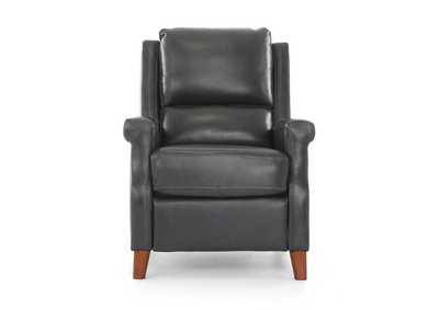 CARENTON BLUEBERRY LEATHER PUSH BACK RECLINER