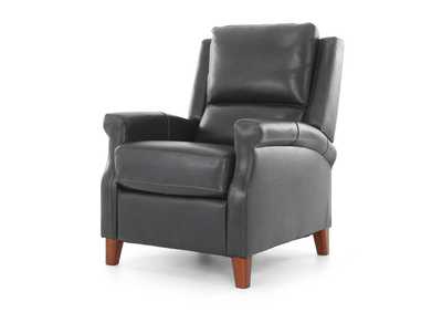 CARENTON BLUEBERRY LEATHER PUSH BACK RECLINER,CHEERS