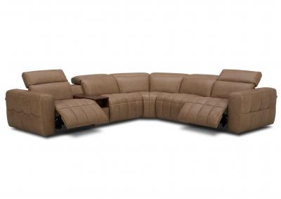 YORK SAND 6 PIECE POWER SECTIONAL,KUKA