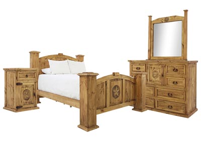 Image for CASA HONEY WITH STAR KING BEDROOM SET