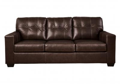 SANTORINE DARK BROWN LEATHER SOFA