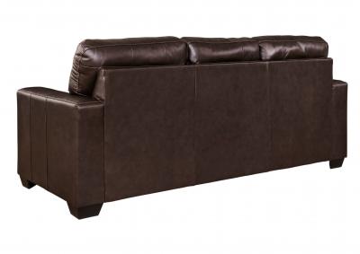 SANTORINE DARK BROWN LEATHER SOFA,ASHLEY FURNITURE INC.