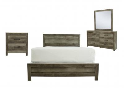 Kith Langston Ash Queen Bed, Dresser And Mirror